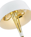 Luminaria Mesa Gold/White E27 D35*H56cm 110v/60hz