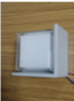 Aplique Exterior Blanco Cuadrado 7w LED 3000K con difusor Blanco 120v/60Hz