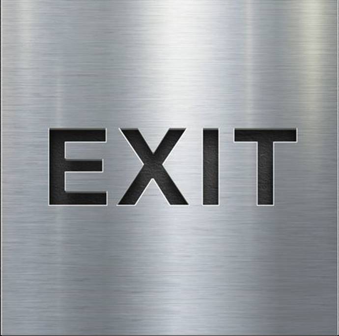 Aplique Interior LED Señalizacion Exit Gde 6000k IP20