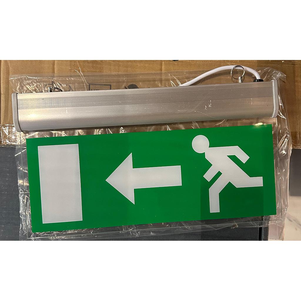 Luminaria de Evacuación Verde de Superficie con 120 Minutos de Bateria L37cm W3.5cm H22cm LED 6000K 120v/60Hz