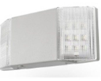 Lampara de Emergencia Blanca LED 2L 2x3w 6000k - 300x60x130mm 120v-277v/60hz