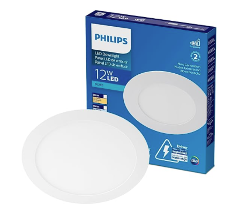Panel LED de Empotrar Redondo Blanco PHILIPS 3000K 12W 6 pulg 110v/60Hz