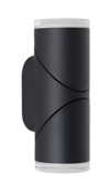 [YJ-3201-2-BK-WW] Aplique Exterior 2x5W LED 3000K Negro Up/Down IP54 120v/60hz