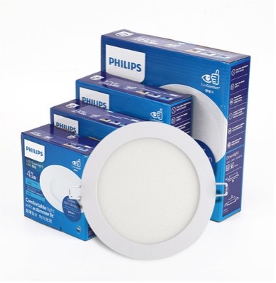[929002321901] Panel LED de Empotrar PHILIPS Redondo Blanco 3000K 18W 9pulg