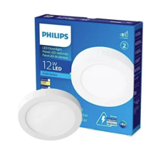 [929002634901] Panel LED de Superficie Redondo Blanco PHILIPS 3000K 12W 6 pulg 110v/60Hz