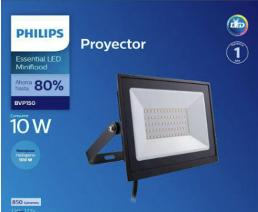 [108370045] Reflector LED PHILIPS 10W 985 Lumenes IP65 3000K 110-277V 50/60Hz