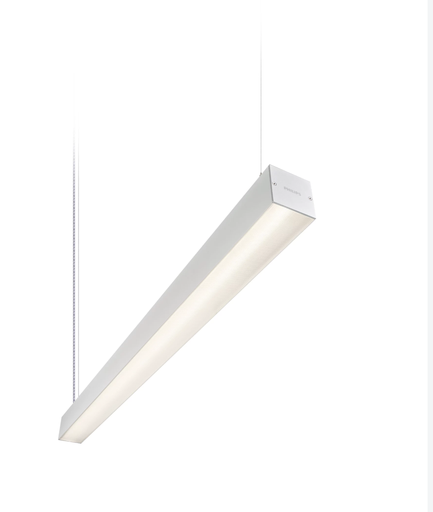 [919053055693] Luminaria Lineal PHILIPS Suspension Blanca 3cct 40w 4800lm SP280X LED48/8CST 0-10v Dimeable PSR W45mm L120mm OD WH 120-277v UL/ETL-3 years warranty [Kit Suspension/Union No Incluidos]